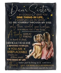 Quilt Bedding Set for Bestie or Family: A Truly Great Friend is Hard to Find Fleece Blanket for Sister