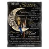 Quilt Bedding Set for Bestie or Family: At Times I May Upset You Plush Blanket for Sister