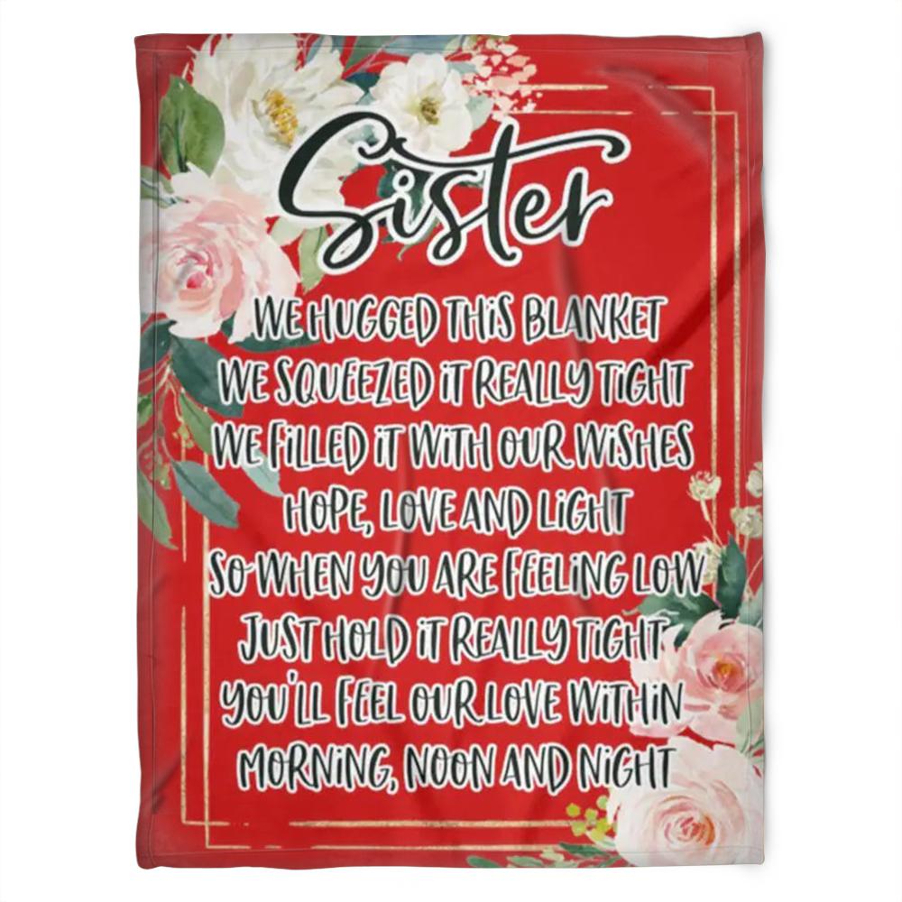 Quilt Bedding Set for Bestie or Family: Holidays and Birthdays, Sister Fleece Blanket