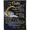 Quilt Bedding Set for Bestie or Family: My Words Will Wound You Plush Blanket for Sister