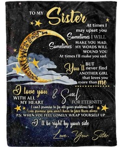 Quilt Bedding Set for Bestie or Family: My Words Will Wound You Plush Blanket for Sister