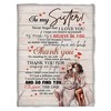 Quilt Bedding Set for Bestie or Family: Thank You for Standing By My Side When Times Get Hard Fleece Blanket