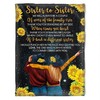 Quilt Bedding Set for Bestie or Family: We will Always Be a Couple Sister to Sister Fleece Blanket