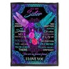 Quilt Bedding Set for Bestie or Family: You Know My Dream, My Secret Too Plush Blanket for Sister