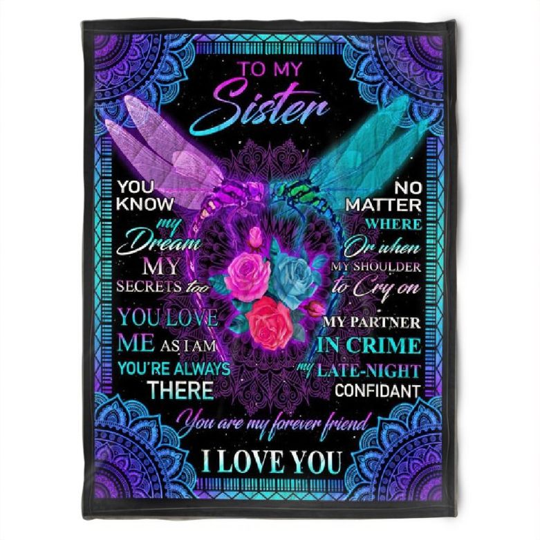 Quilt Bedding Set for Bestie or Family: You Know My Dream, My Secret Too Plush Blanket for Sister