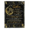 Quilt Bedding Set for Sister: Another Girl That Loves You More Than Me I Love You Plush Blanket