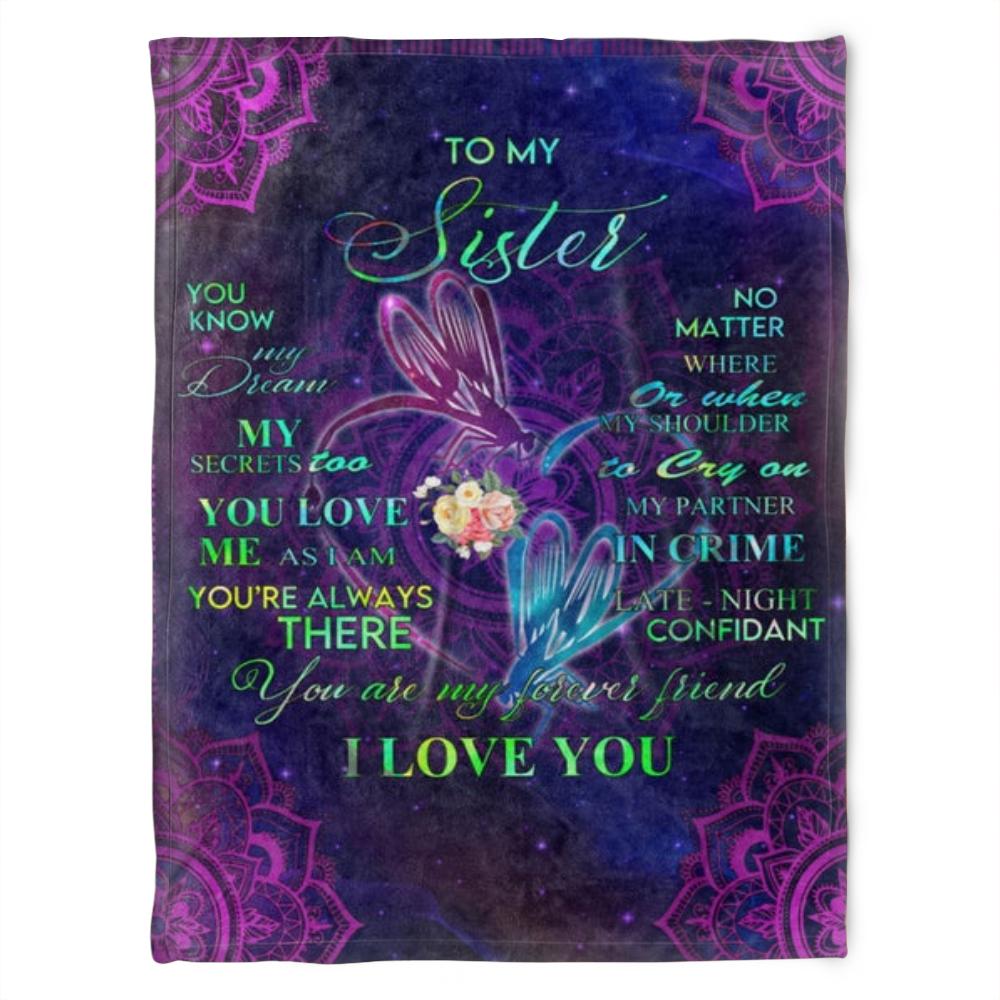 Quilt Bedding Set for Sister: Forever Friend Soft Blanket for Family