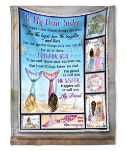 Quilt Bedding Set for Sister: Loyal Love, Laughter, and Tears Fleece Blanket for Family