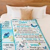Quilt Bedding Set for Sister: We're Sisters not Just Butterflies Fleece Blanket