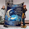 Quilt Bedding Set for Sister: You Will Always be My Sister Soft Blanket