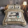Quilting Sewing Machine Cotton Bed Sheets Spread Comforter Duvet Cover Bedding Set Full