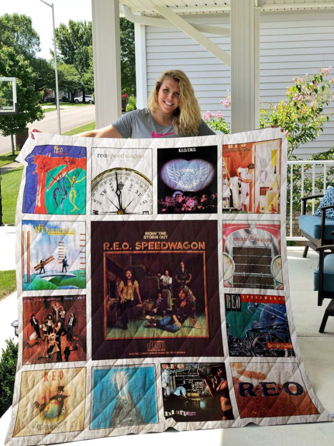REO Speedwagon Classic Rock Quilt Bedding Set for Music Fans