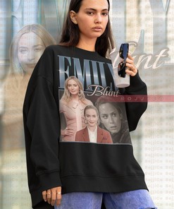 RETRO EMILY BLUNT Sweatshirt - Emily Blunt Fan Tees, Emily Blunt Vintage Homage shirt