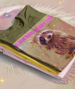 Raccoon Meme: I'm Not Like Other Girls T-Shirt for Women