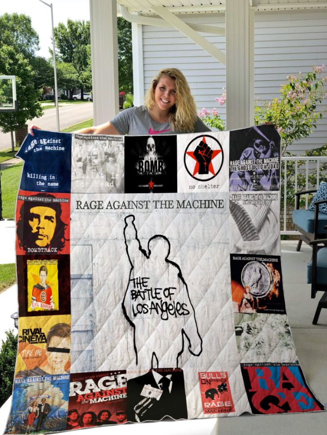 Rage Against the Machine Albums Quilt Blanket For Fans Ver 17, Featuring the Legendary Political Rock Band