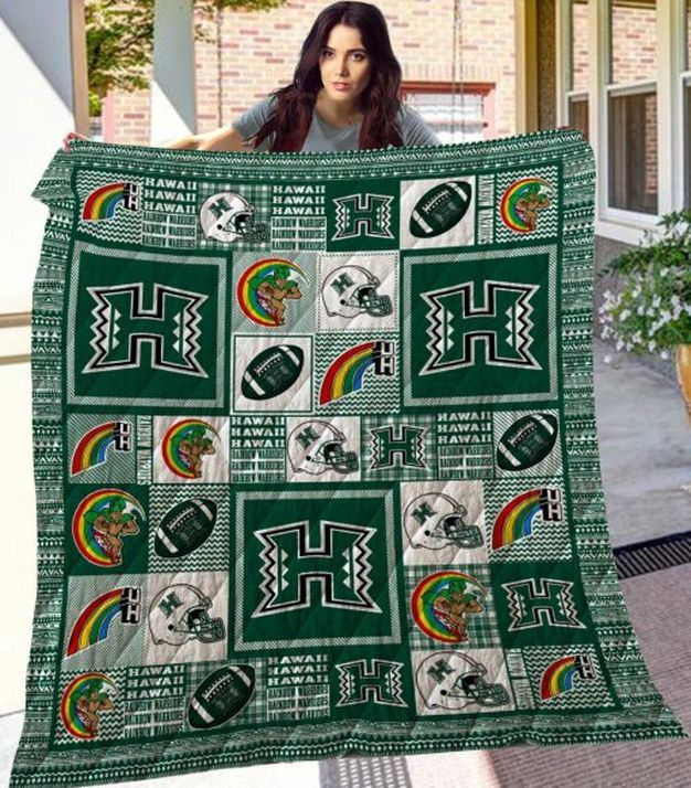 Rail 'em Warriors NCAA Hawaii Warriors Collection Collected Quilt Bedding Set