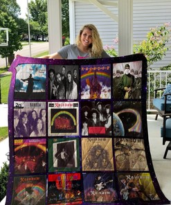 Rainbow Band Quilt Bedding Set for Music Lovers