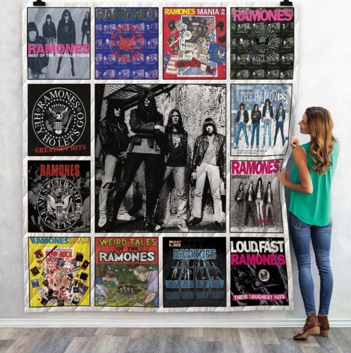 Ramones Compilation Albums Quilt Bedding Set 02 - A Must-Have for Punk Rock Fans