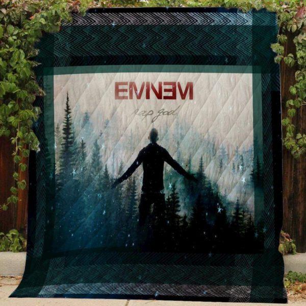 Rap God Eminem Quilt Blanket for Music Fans