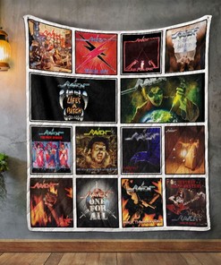 Raven Album Covers Quilt Blanket - Tribute to The Raven Band