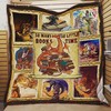 Reading Love Book and Dragon Quilt Bedding Set - For Those Who Love Books and Fantasy Creatures
