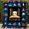 Reading This Is My Happy Place Quilt Blanket Great Customized Gifts For Birthday Christmas