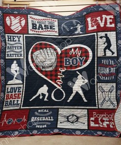 Real Baseball Mom Customized Quilt Blanket - the Perfect Gift for Baseball Lovers