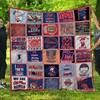 Rebels Combined Ole Miss Ncaa Quilt Bedding Set with Collected Quilt Blanket