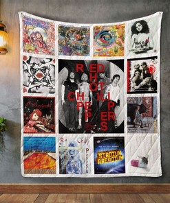Red Hot Chili Peppers Album Covers Quilt Bedding Set for Fans