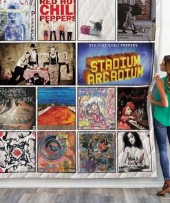 Red Hot Chili Peppers Albums Ver02 Quilt Bedding Set for Alternative Rock Fans
