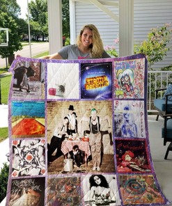 Red Hot Chili Peppers Band Albums Quilt Blanket - Keep Warm With Red Hot Chili Peppers' Iconic Albums Quilt Blanket