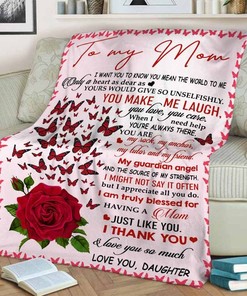 Red Rose Butterfly Blanket: Show Your Love to Your Mom
