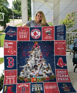 Red Sox Best Team Ever Quilt Bedding Set for Baseball Fans