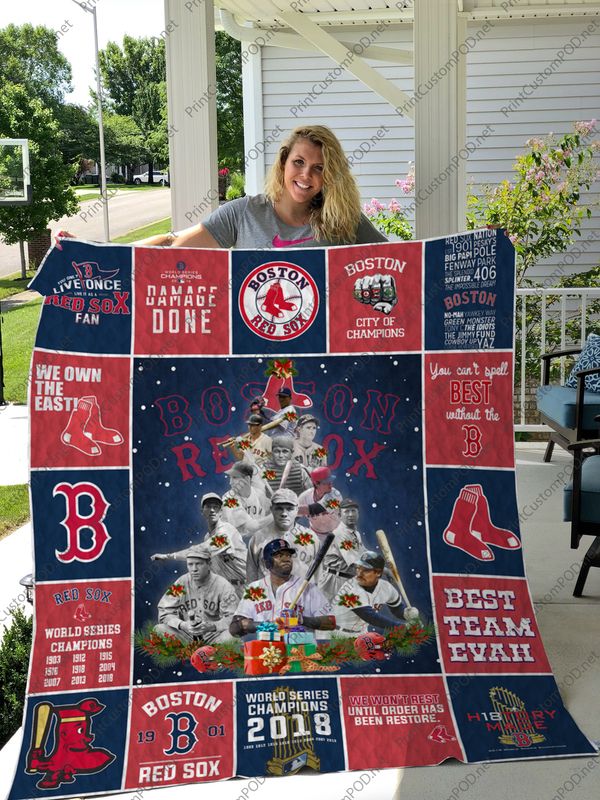 Red Sox Best Team Ever Quilt Bedding Set for Baseball Fans
