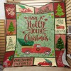 Red Truck Christmas Blanket - Merry and Bright for the Holidays