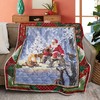 Relax with Santa Claus in the Forest - Soft and Warm Quilt Blanket