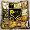 Relaxing Sunflower Jesus Quilt Blanket Perfect For Religious Souls