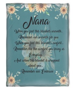 Remember Our Embrace- To My Grandma Fleece Quilt Bedding Set For Grandparents From Granddaughter For Grandson.