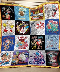 Ren And Stimpy Quilt Bedding Set - A Nostalgic Collection