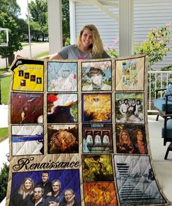 Renaissance Albums Vintage Quilt Blanket for Classical Music Fans