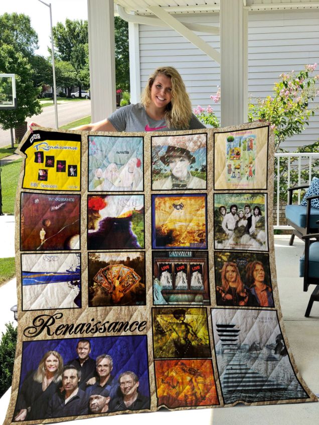 Renaissance Albums Vintage Quilt Blanket for Classical Music Fans