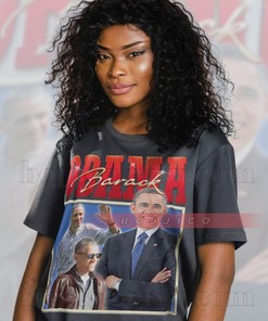 Retro Barack Obama Shirt, Vintage Homage Tee for Men, American President Politician Top, Obama Supporter Clothing