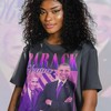 Retro Barack Obama Shirt, Vintage Homage Tee for Women, American President Politician Top, Obama Supporter Clothing