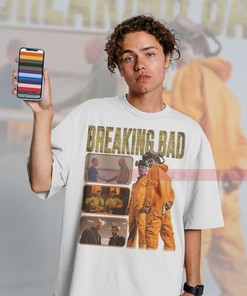 Retro Breaking Bad Fan T-shirt - Walter White T-shirt with Saul & Mike