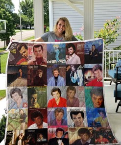 Retro Conway Twitty Quilt Blanket for Country Music Fans