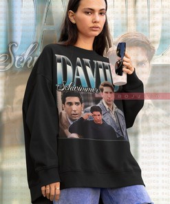 Retro David Schwimmer Sweatshirt, Ross Geller Fan Shirt with Vintage Movie Shirt Print, Movie Fans Gifts