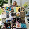 Retro Ella Fitzgerald Quilt Blanket with Vintage Jazz Artwork