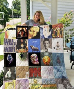 Retro James Band Quilt Bedding Set - Ideal for Retro Decor and Music Lovers