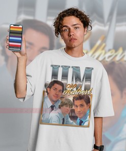 Retro Jim Halpert Tee - Movie Shirts for Men and Women