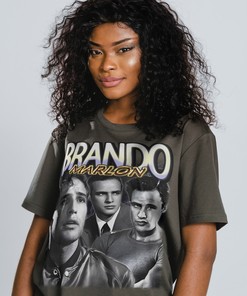 Retro Marlon Brando Vintage Shirt | 90s Sweater | Gangster Film Homage T-Shirt | Film Fans Gift